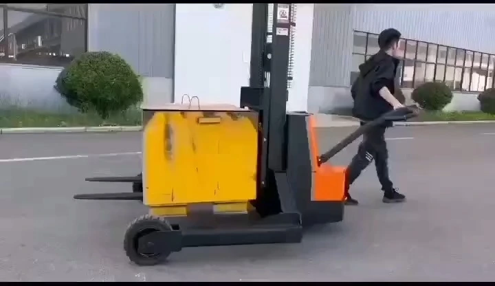 Empilhador elétrico VLIFT 1.5T 1.6m para manuseio eficiente de materiais 1