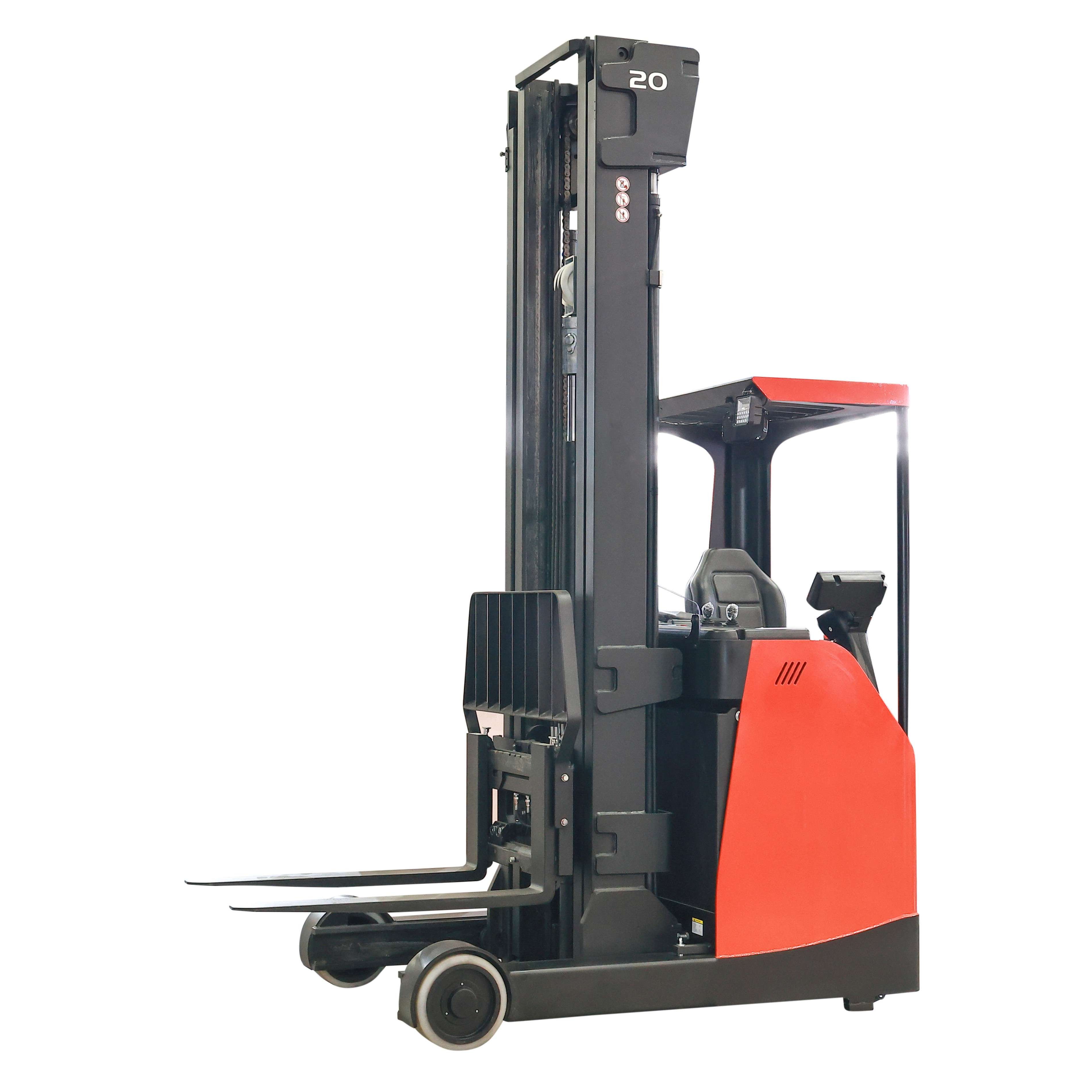 Vlift 2 ton customizable lithium battery electric reach forklift lifting height 7500mm 12000mm 8