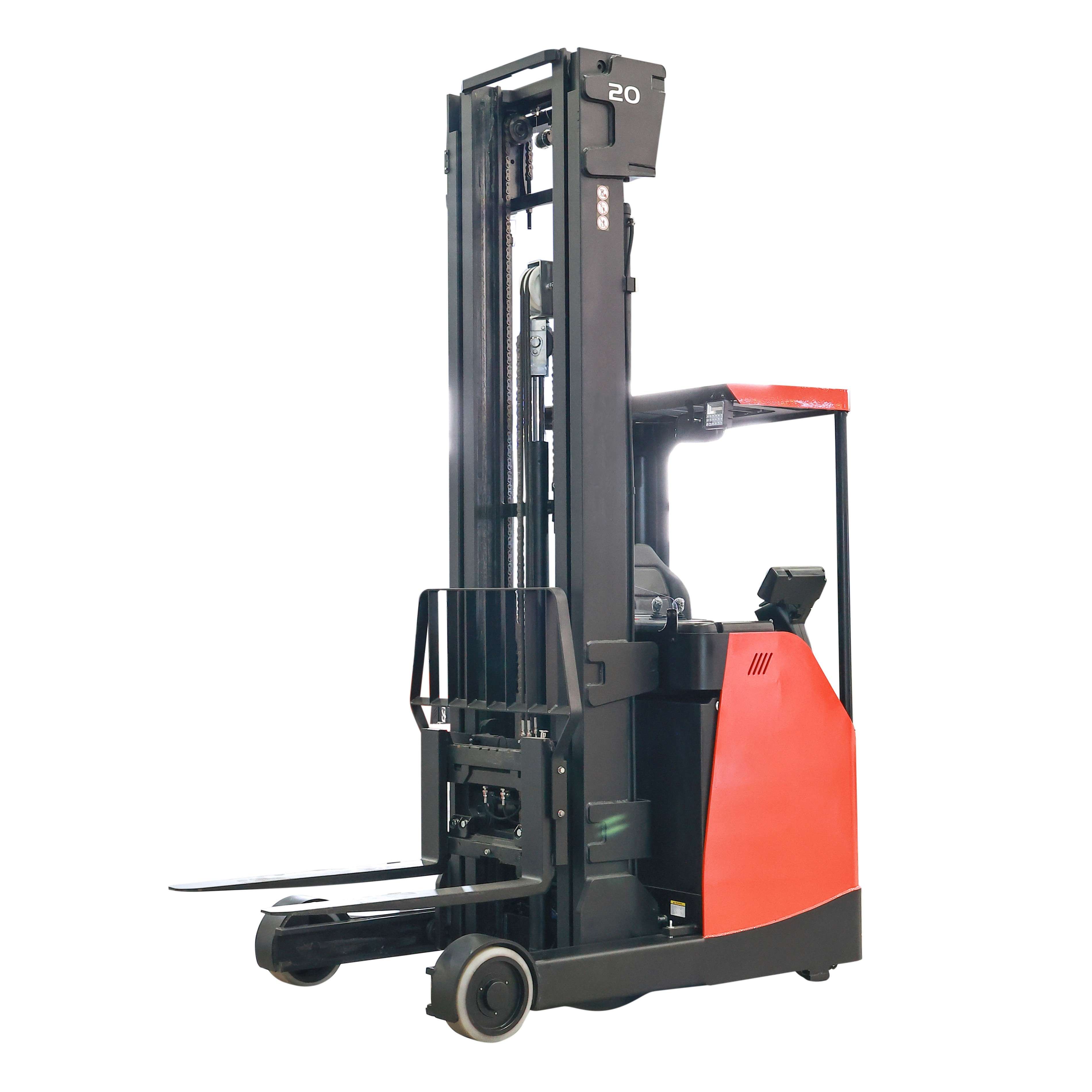 Vlift 2 ton customizable lithium battery electric reach forklift lifting height 7500mm 12000mm 9