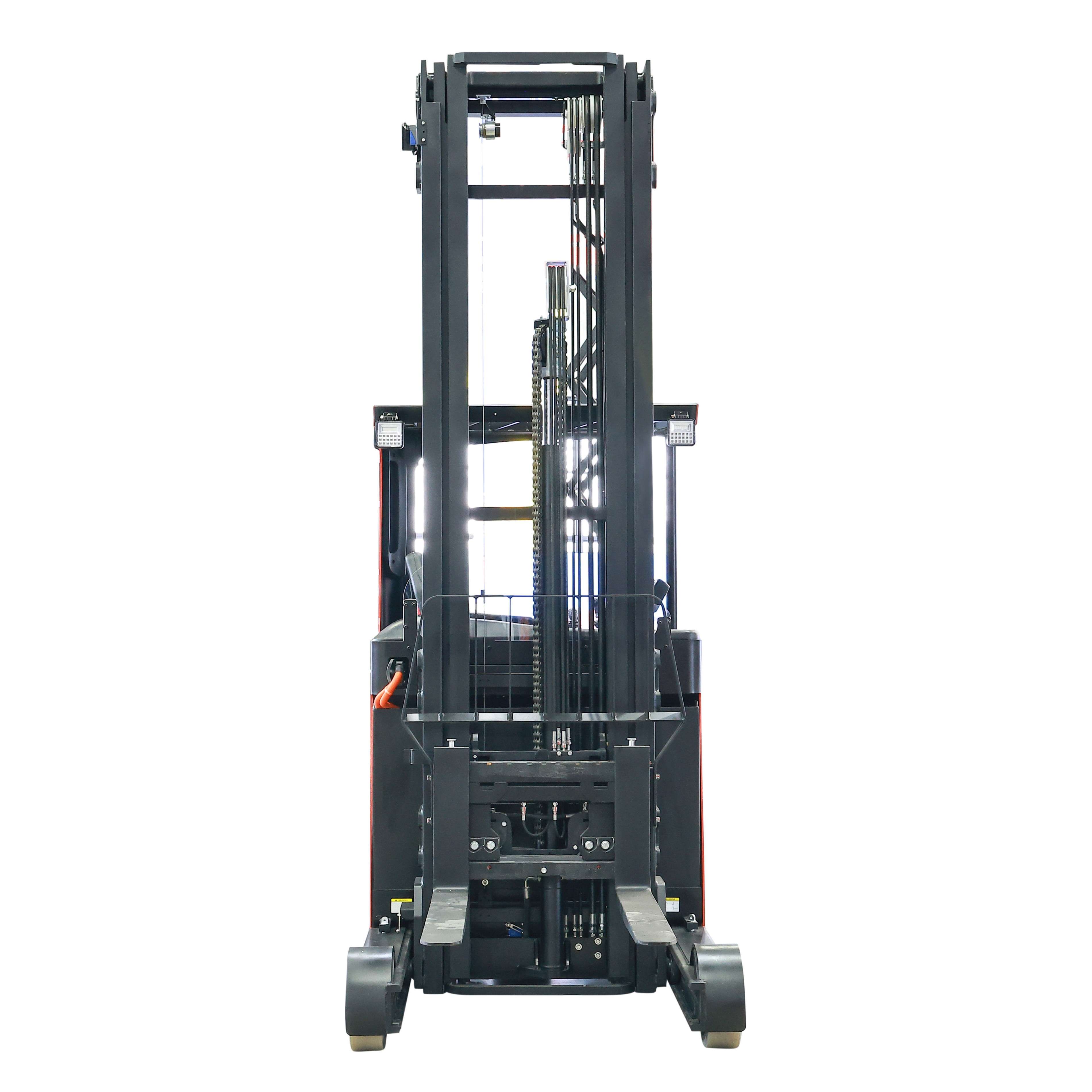Vlift 2 ton customizable lithium battery electric reach forklift lifting height 7500mm 12000mm 10