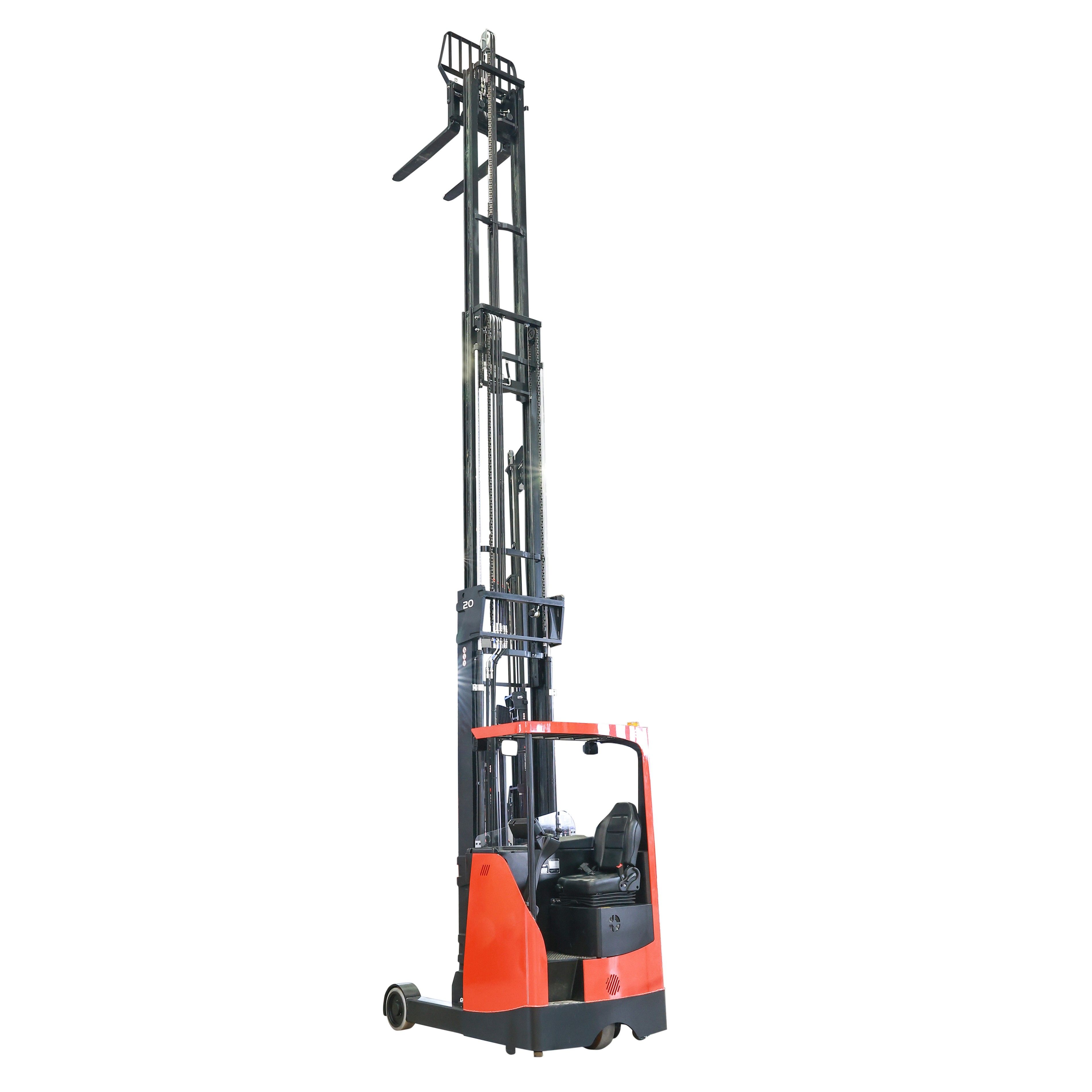 Vlift 2 ton customizable lithium battery electric reach forklift lifting height 7500mm 12000mm 13