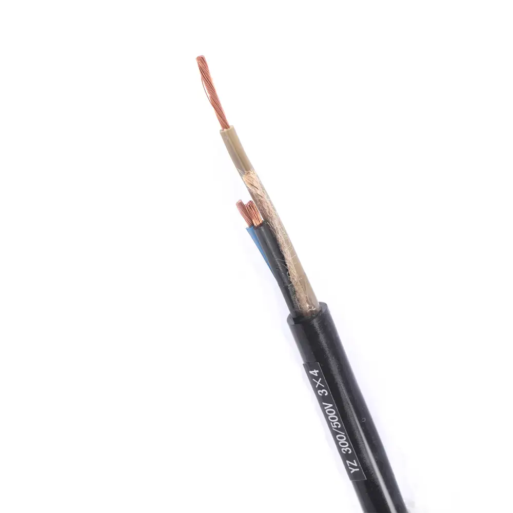 Tensión nominal 450/750 V y menos cable con aislamiento de caucho (cable) 1