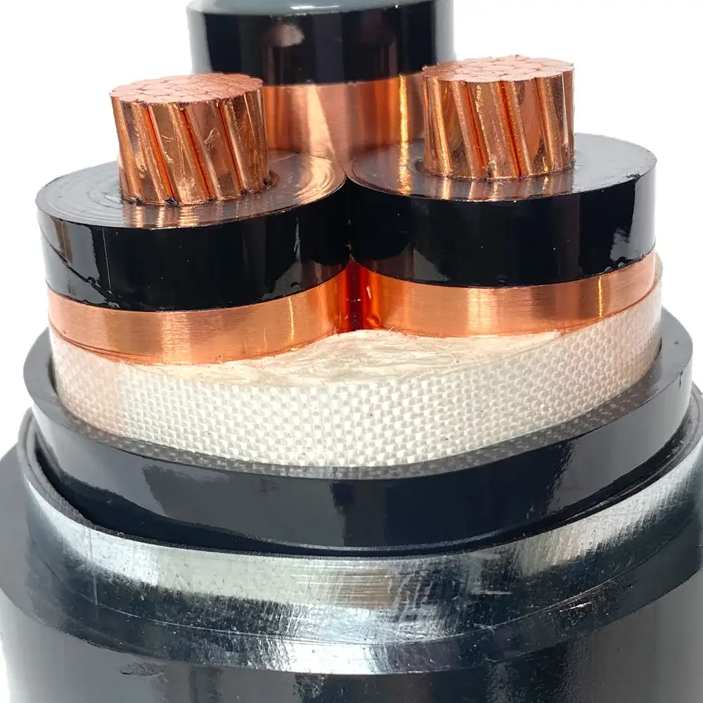 Yjv32 240mmlow Gərginlikli Elektrik Kabel 240mm Pvc Elektrik Tel Kabel Xlpe 4 Core Qiymət 4*240+1*120 1