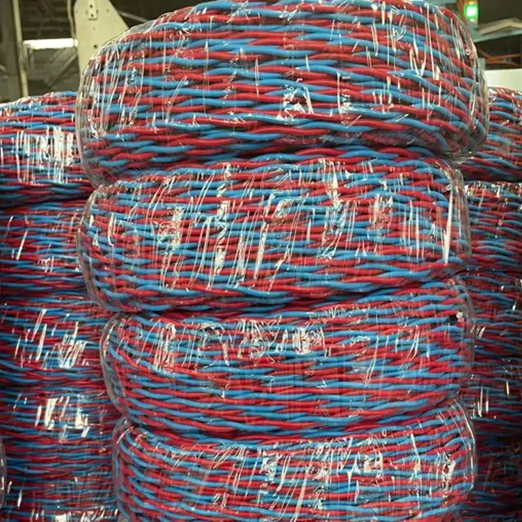 300v 2 nüvəli 0,5 0,75 1 1,5 2,5 Mm Yerüstü Yanğın Siqnallı Ev İşıqlandırması Rvs Çevik Bükülmüş Elektrik Naqili 1