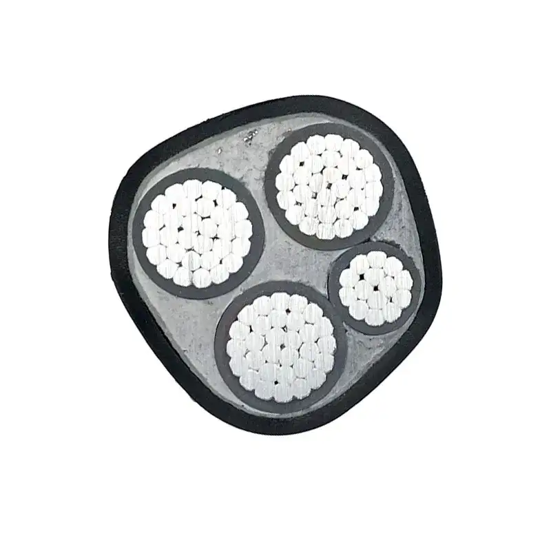 Cavi elettrici del centro di bassa tensione 4 isolati PVC di alluminio del conduttore 25mm2 50mm 95mm 120mm 1