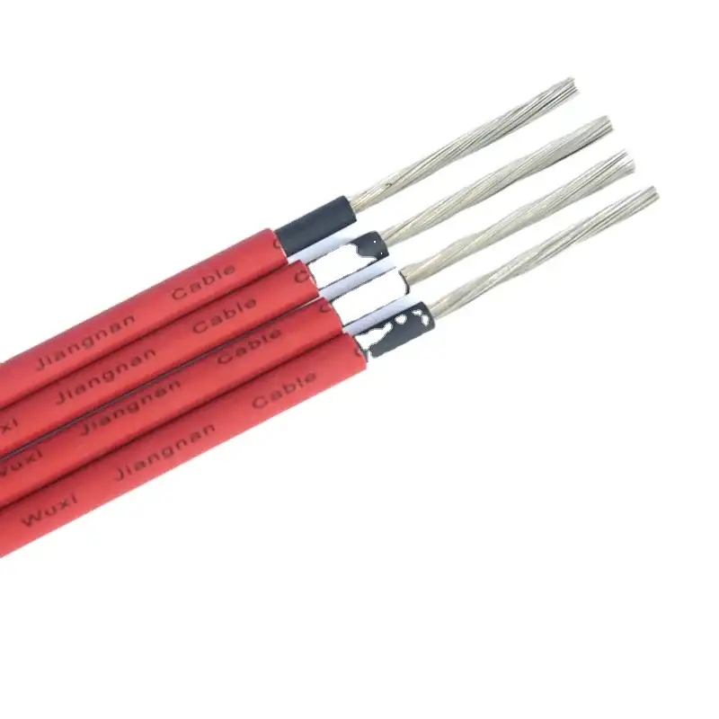 Zavod birbaşa Pv1-f Tək nüvəli Qırmızı Qara Qalaylı Mis Pv Kabellər 1,5 mm - 35 mm Panel Konnektoru Dc Naqillər Günəş Enerjisi Kabelləri 1