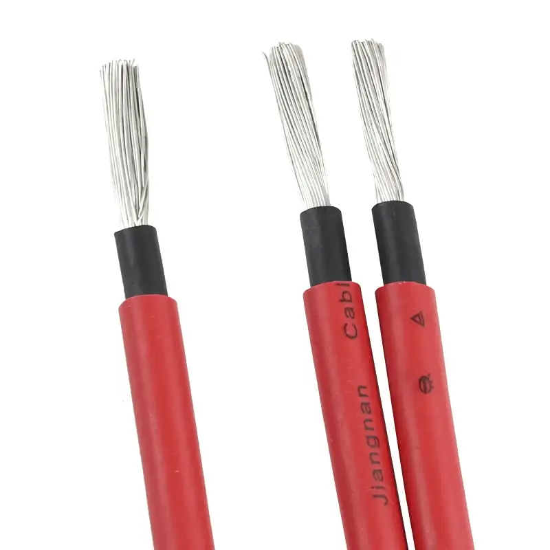 кабель солнечной энергии Дк меди Лсох Лсж 70мм черно-белый оловянный медный для солнечной системы 1