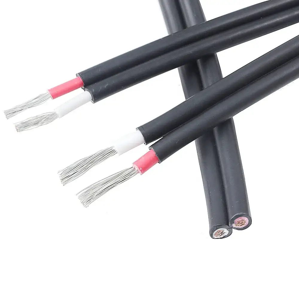 2,5 mm 4 mm 6 mm 8 mm 10 mm 16 mm 25 mm 35 mm cable solar fotovoltaico de cobre de 2 núcleos para sistema de energía solar 1