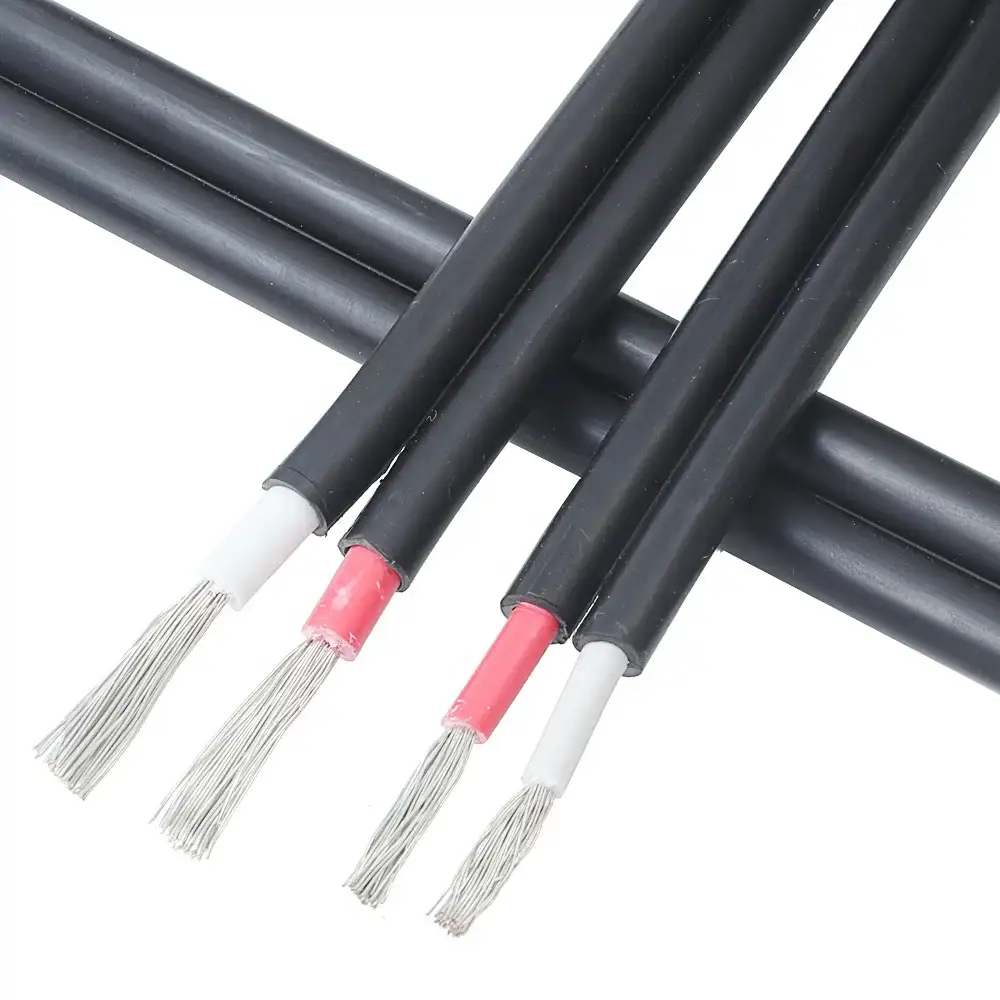 Niederspannungs-Photovoltaik-Doppelkern-DC-PV-Solarkabel Awg8 2*10mm2 6mm 4mm2 10mm 1