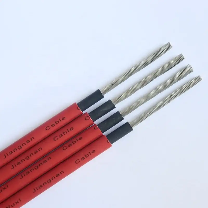 1.8kv Fotovoltaik 1.5mm2 /6mm / 50mm Günəş Pv Kabel Pv1-f 1