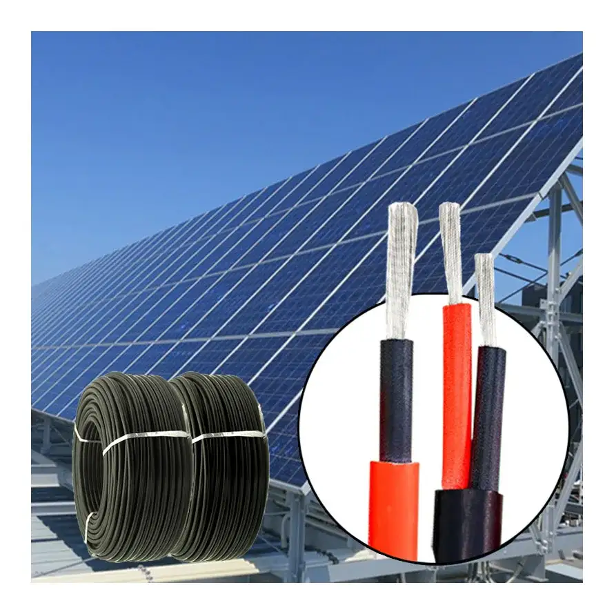 Solar Panel Cable Twin Core 4mm2 6mm2 10mm Pv Cable For H1z2z2-k Solar Wire 1