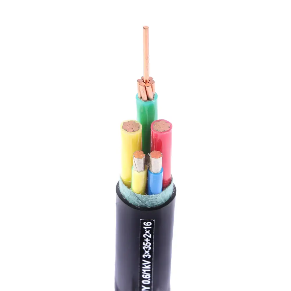 Sertifikatlı Yanğına Davamlı Lszh 3 Faza 5 Nüvəli 16mm Aşağı Gərginlikli Xlpe Zirehli Elektrik Kabel 1