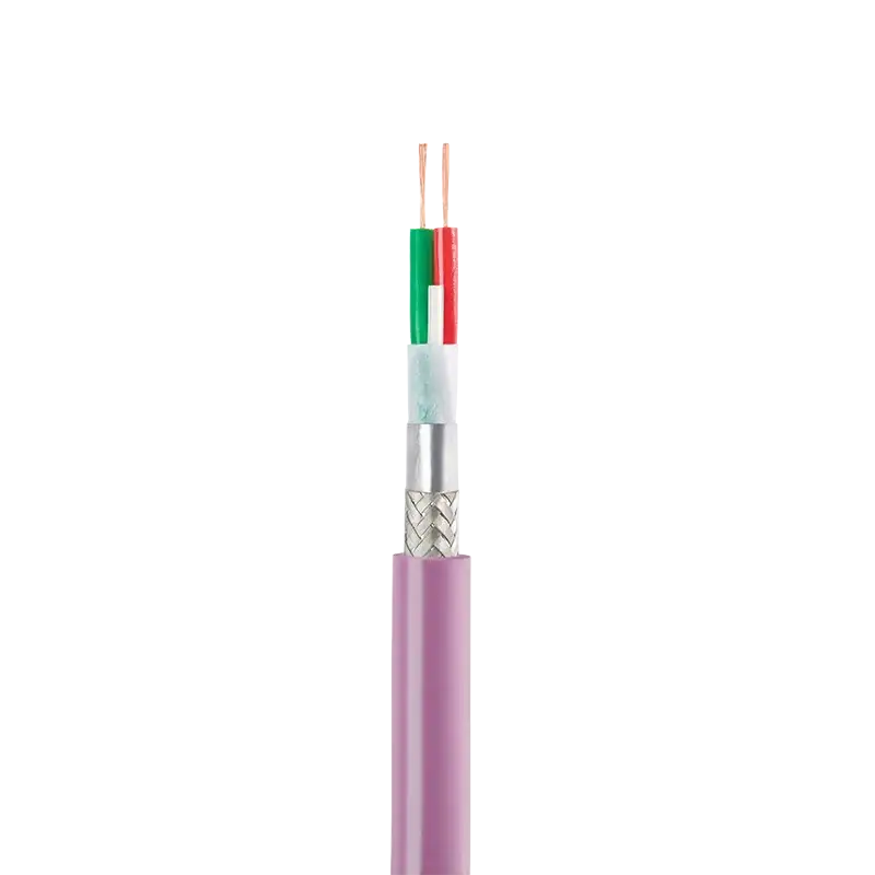 Cavo bus flessibile con guaina esterna in Pe Pur 250 V 2 nuclei per catena portacavi e torsionale 1