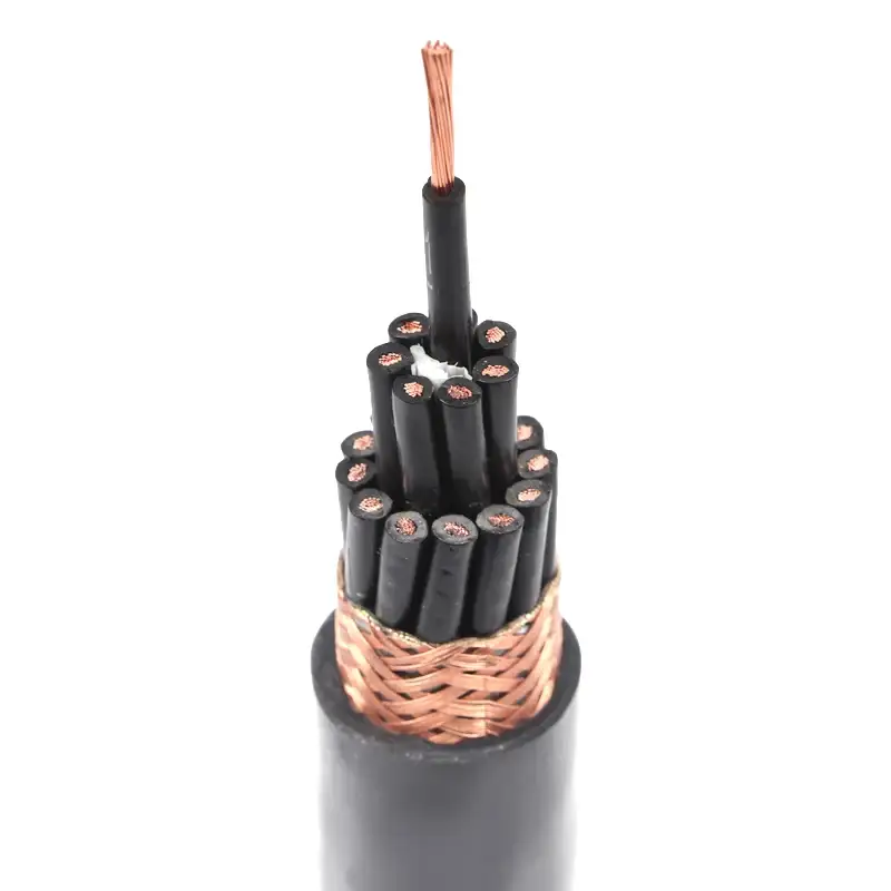 Topdan örgülü ekranlı 20 nüvəli 21 nüvəli 1.5 Mm Zr Kvvrp Çevik İdarəetmə Kabel 1