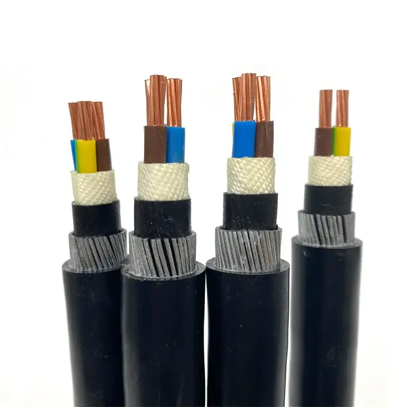 Cable blindado de 4 núcleos * 2,5 mm + 1 * 1.50.6 / 1kv Cable de alimentación de 1 núcleo Cables eléctricos Cable de alimentación subterráneo de cobre Precios 1