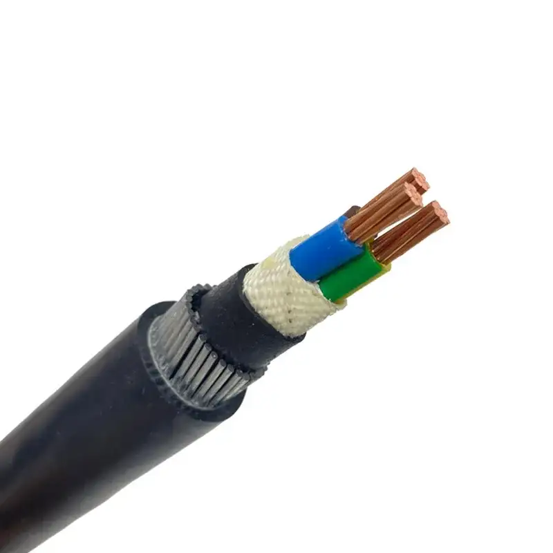 Yjv32 2*40.6/1kv Xlpe Kabel 4mm Əsas Güc Qiyməti Zirehli Kabel 4*4+1*2.5 3*4+2*2.5 1
