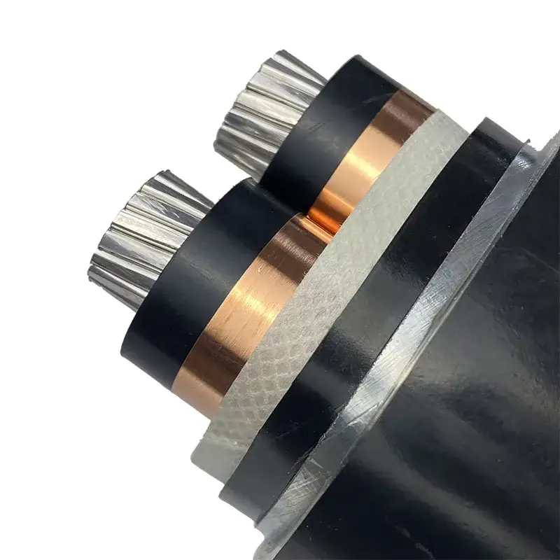 Yjlv22 Al Keçirici Xlpe İzolyasiyalı Pvc Qapaqlı Polad Bant Zirehli Enerji Kabel Alüminium Ölçüsü 3 nüvəli 95mm 150mm 185mm 240mm 1
