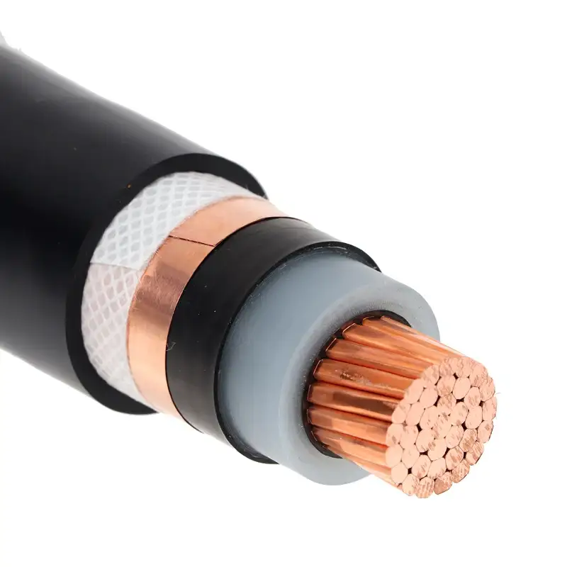 Tək Kabel Orta Gərginlikli Mis Keçirici Xlpe İzolyasiyalı İncə Polad Tel Zirehli Pvc Qapaqlı Elektrik kabeli 3.6kv/6kv 1