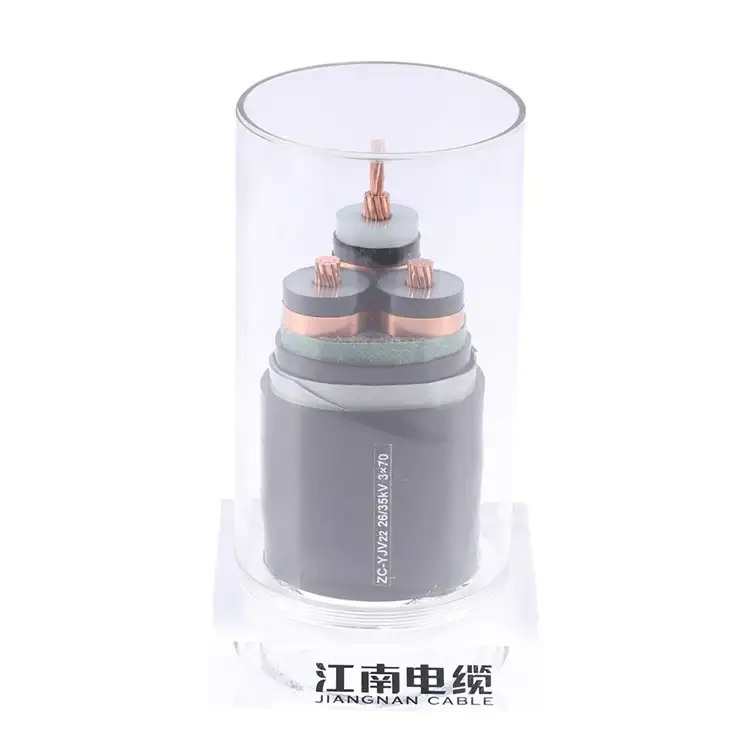 Zc-yjv22 26/35kv Tensione Cina Cavo elettrico 240mm2 Cavo di alimentazione ignifugo 95mm2 4 Core Nastro in acciaio Cavo corazzato 1