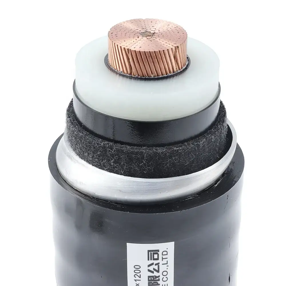 Yjlw03 Cabo Elétrico 250mm 630mm 1000mm Cabo de alimentação de alta tensão 20kv DC Cabo de núcleo único de alta tensão 1