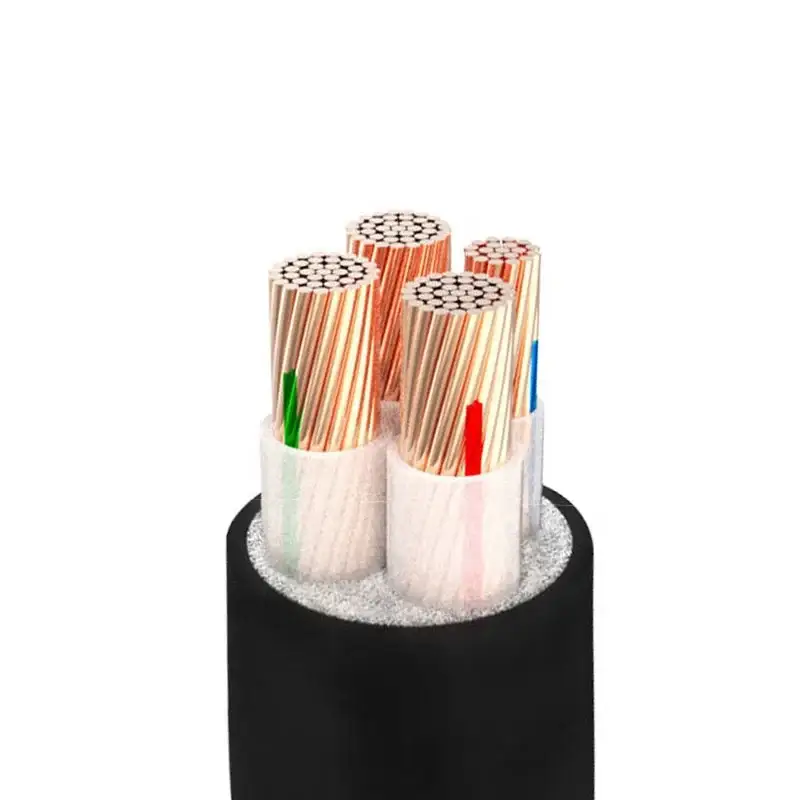 4 Core 10 Mm 70mm 4x240mm Xlpe İzolyasiya Pvc Qabıq Kabel Zirehli Mis Kabel 1