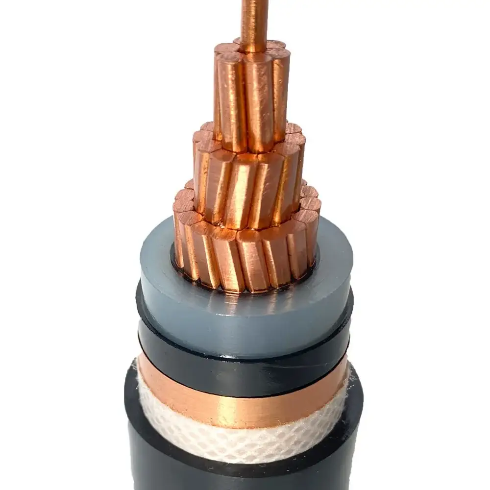 Yüksək Gərginlikli Kabel 1c 154 Kw Tək Zirehli Kabel 132 Kv Xlpe Tək Nüvəli Enerji Kabel 1