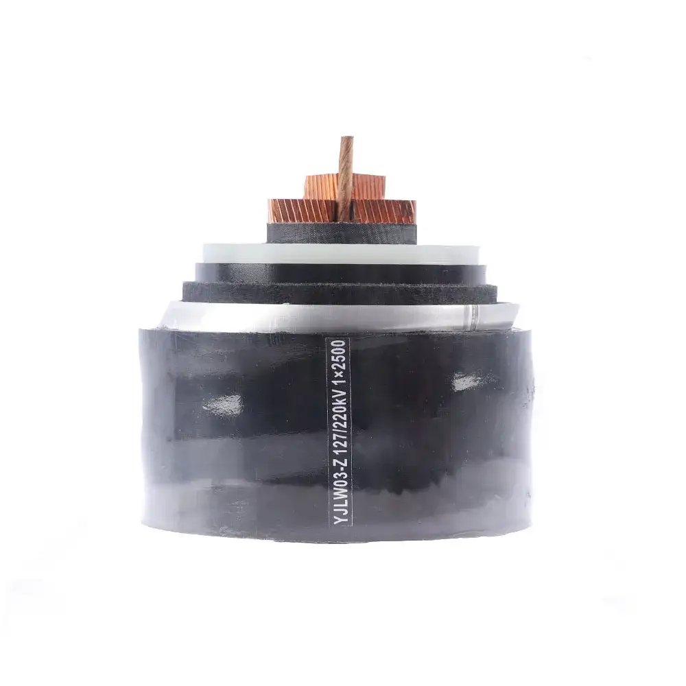 Xlpe aisló el doble de la base del cable de transmisión 2500mm2 con aislamiento doble de 1 cable de alto voltaje del cable 50kv de 400 Xlpe 1