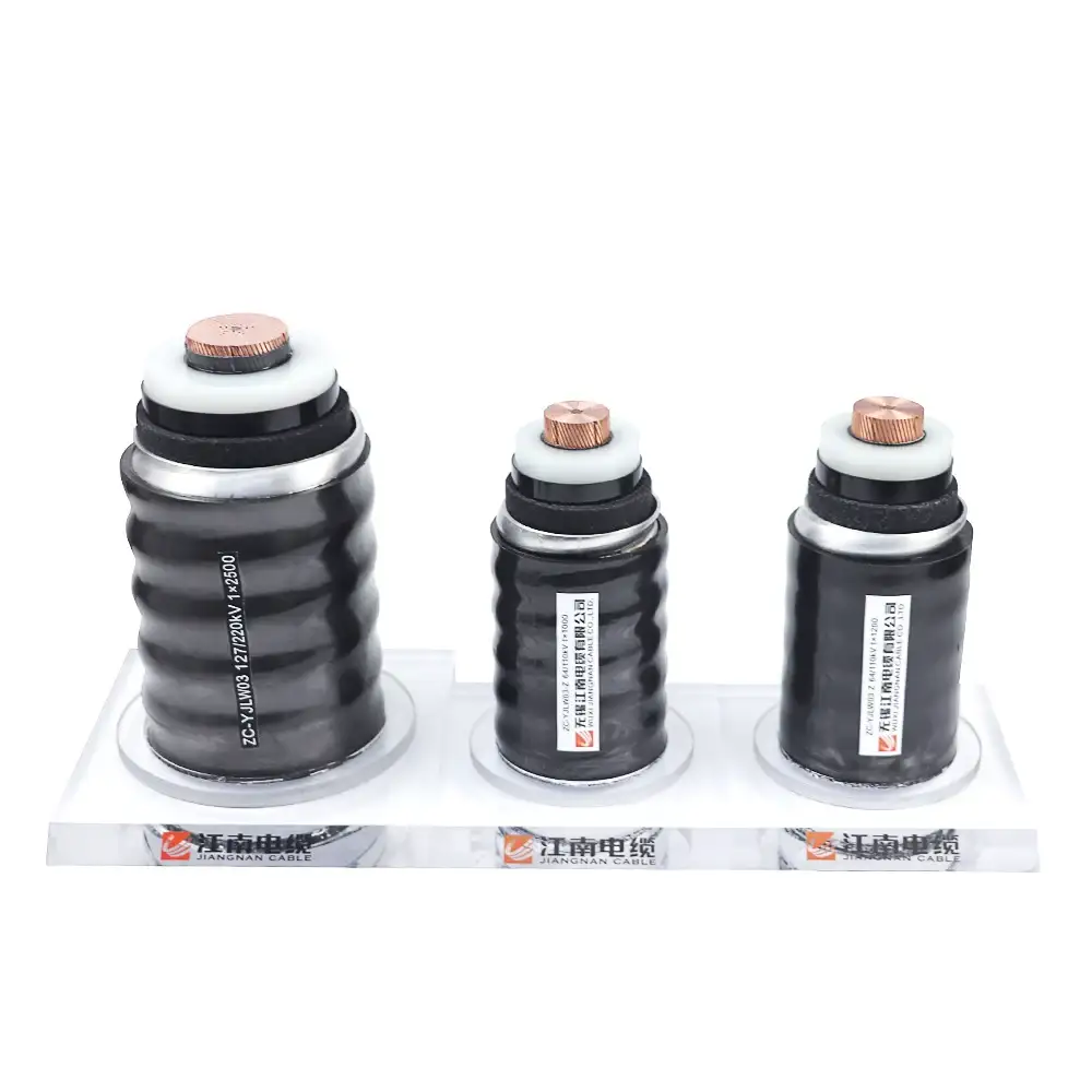 Cable unipolar 1000 Mm2 1200mm2 800 Mm 100kv 150 Kv 440 Kv Hv Proveedor de cables Cables de alimentación subterráneos de alto voltaje 1