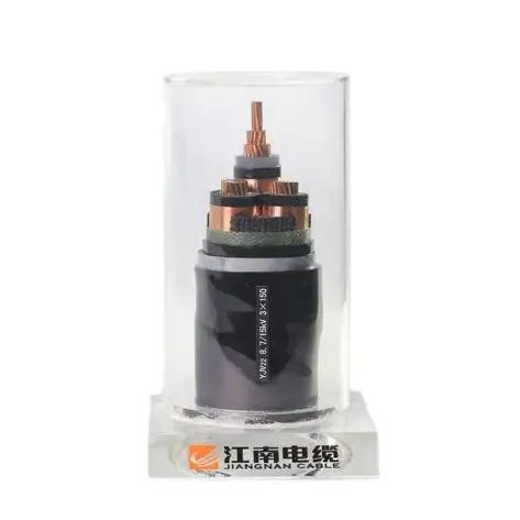 Orta Gərginlikli Elektrik Kabeli Bir Fazalı Mis Özlü 18/30 Kv 20kv 25kv 33kv 35kv 36 Kv Zirehli Xlpe Elektrik Kabel Zavod Qiyməti 1