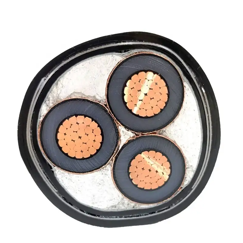 Cavi elettrici corazzati Cavo elettrico Xlpe a media tensione a 3 nuclei 95mm2 100m2 1