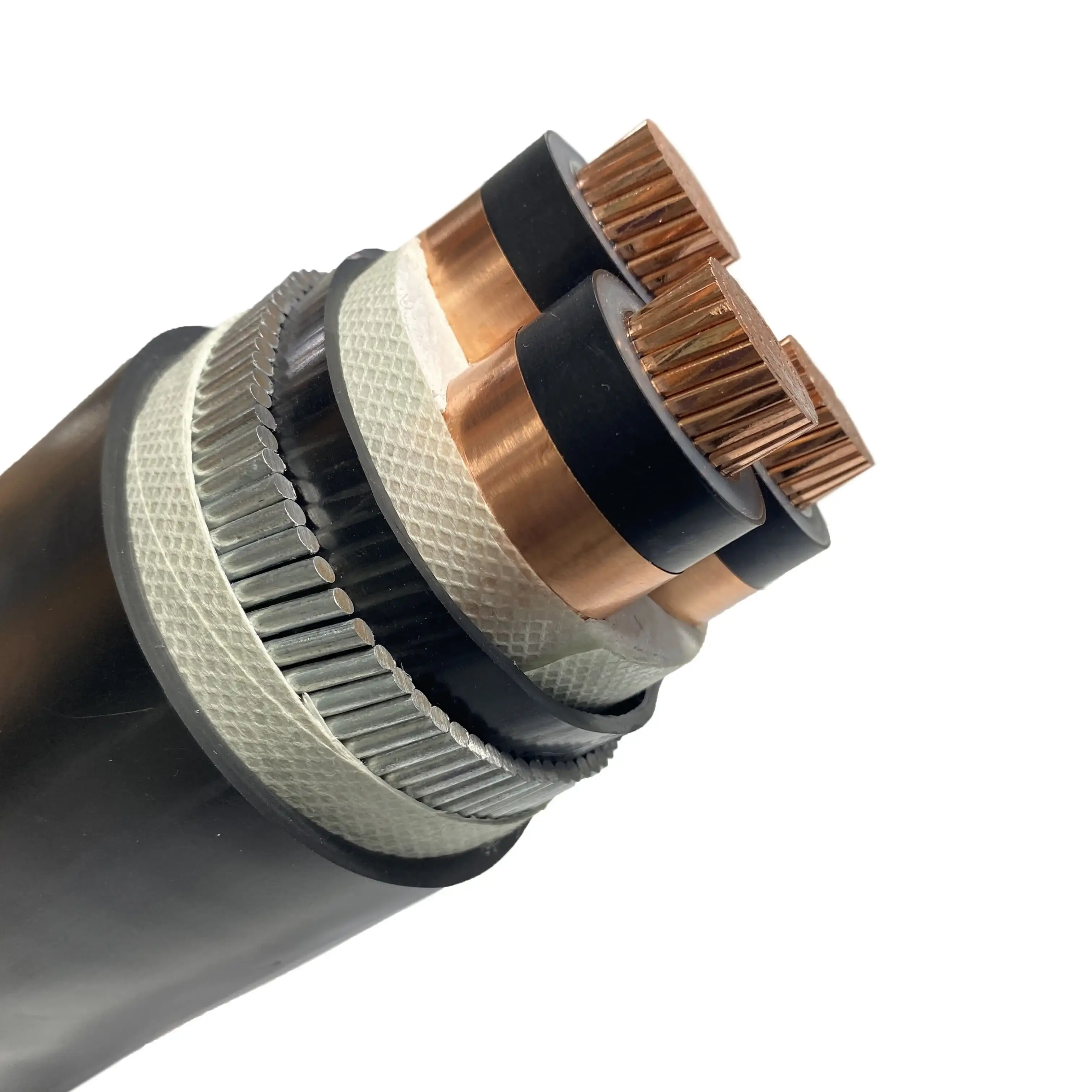 Cavo elettrico isolato Xlpe del conduttore di rame corazzato di 150mm 70mm 35mm2 3 del centro 4 del centro 3.6/6kv 15 Kv 1