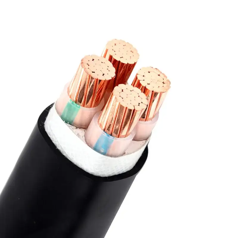 11kv trifásico 4 núcleo não blindado tensão média 50 milímetros quadrados 95mm2 cabo de alimentação de cobre elétrico Pvc 1