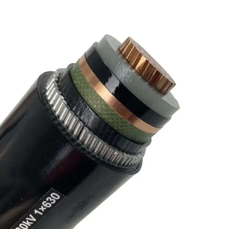Cable subterráneo de alto voltaje 240mm2 300mm2 400mm2 500mm2 630mm2 Cable blindado de potencia aislado Xlpe 1