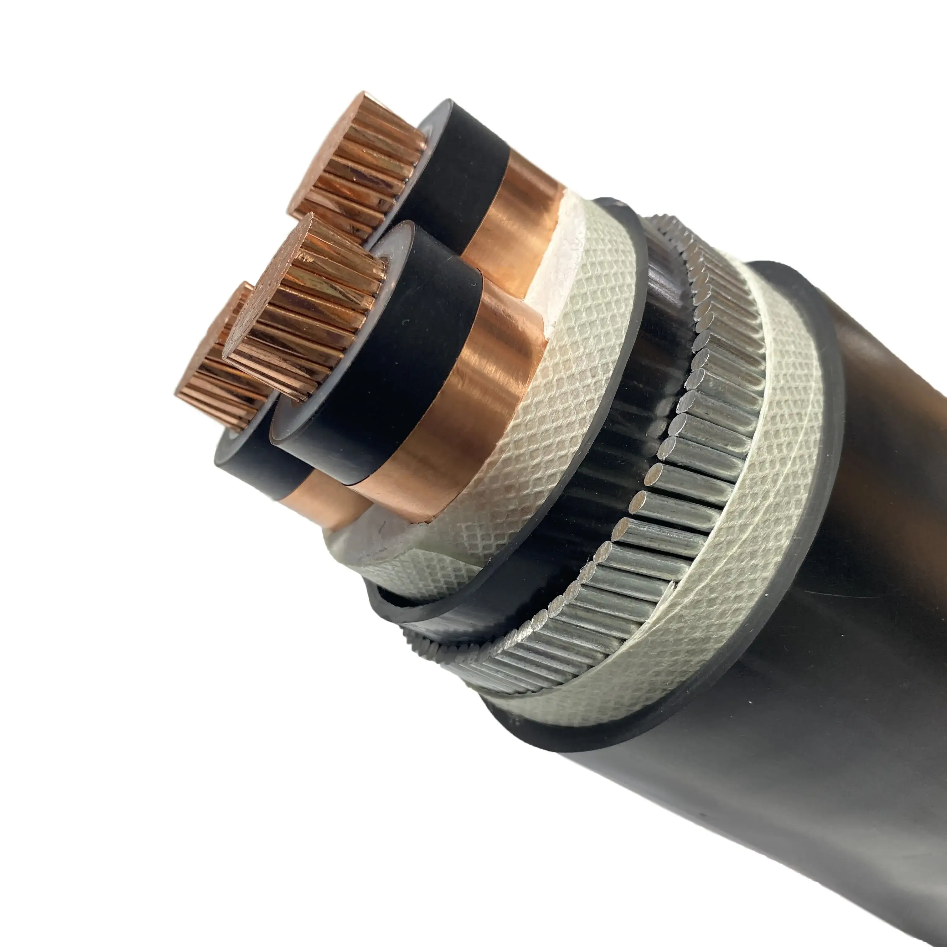 Cable Jiangnan de 3 núcleos, 50mm, 70mm, 120mm, 185mm, 240mm, Cable de alimentación Xlpe subterráneo blindado Swa, venta directa de fábrica 1