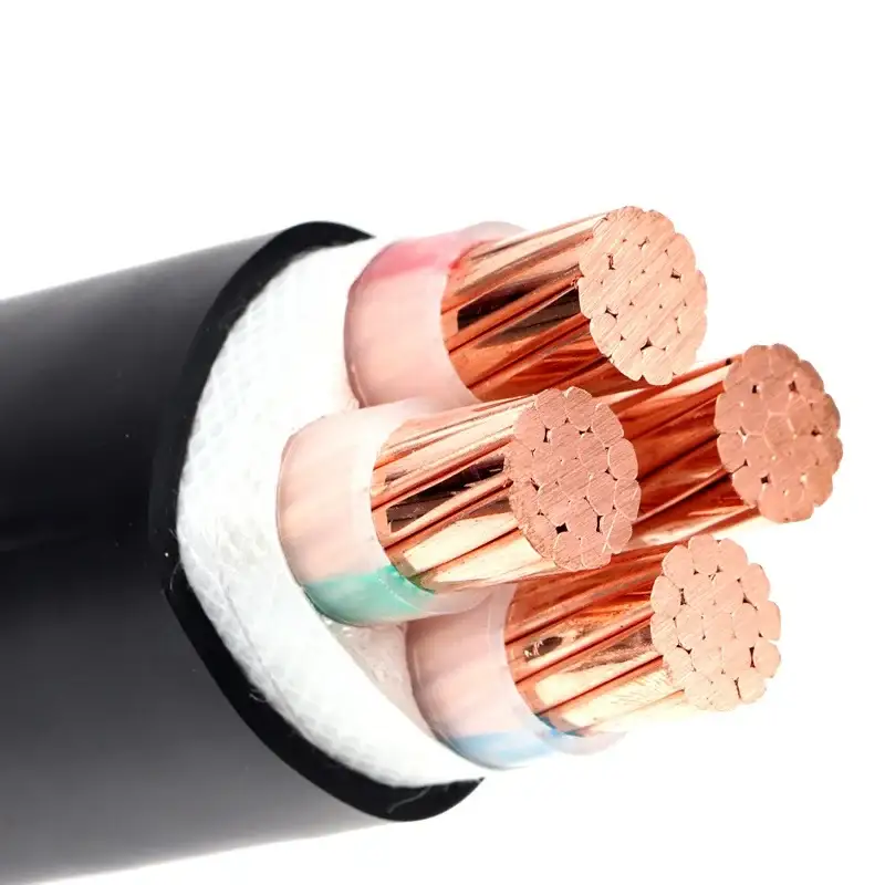 El Pvc de la baja tensión aisló el cable de transmisión Nyy 0.6/1kv 4 cable de la base 185 Sqmm cable eléctrico de 3 fases 1