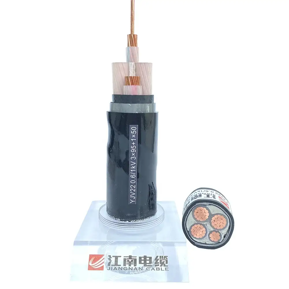 Cu/xlpe/pvc/dsta/pvc 4x185 Sqmm 0.6/1kv Low Voltage Transport Electric Cable 1