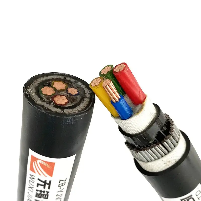 3x16 1x 10 mm 25 mm Cable de alimentación eléctrica de cobre Cable 16 mm 4 núcleos Cable blindado Fr Cvv Precio Conductor de cobre 1