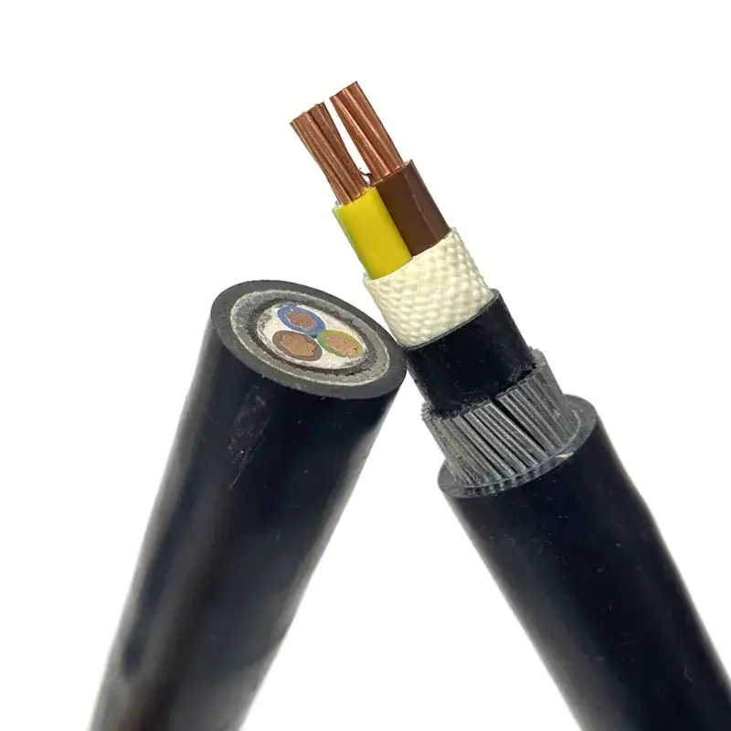 Kabel 3 Core 25 Mm2 16mm 95mm 150mm 3x16mm2 Cable blindado de potencia aislado con PVC trifásico Hv Lv Mv 1