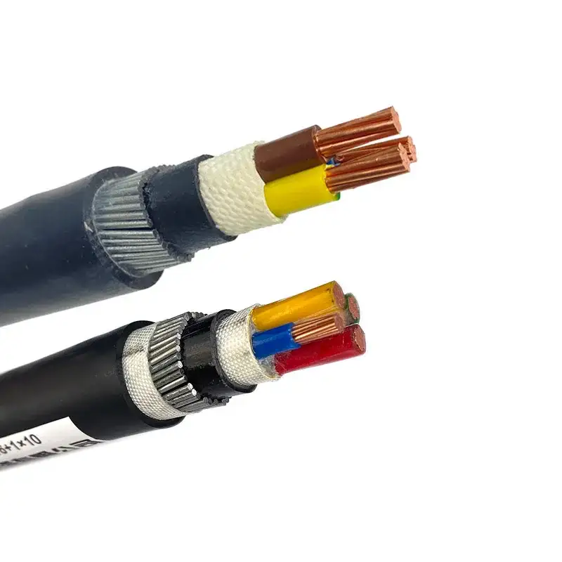 Cable de transmisión blindado de alambre de acero con aislamiento de Pvc de 3 núcleos y 4 núcleos personalizado de 16mm 50mm 250mm 1