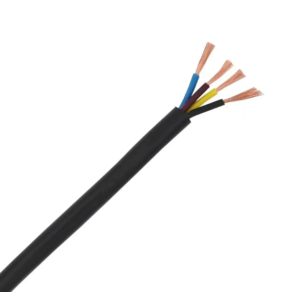 1.5mm 2.5mm 4mm 6mm Copper Wire Pvc Flexible Cable Fire Resistant Instrumentation Power Cables Rvv House Wiring Construction 1