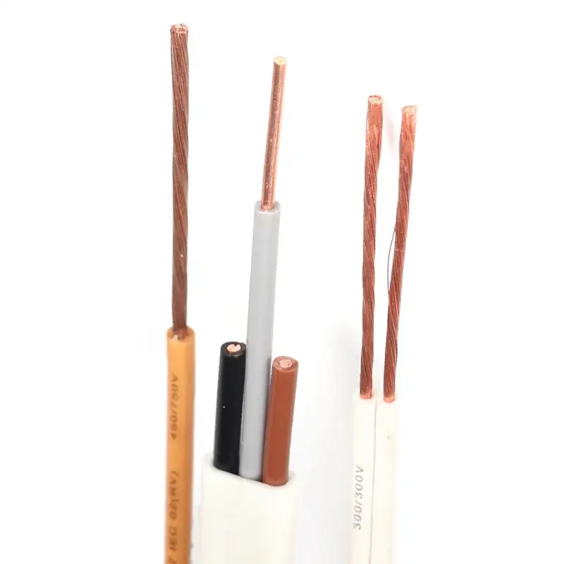 Twin Flexible Wire 2x0.75mm2 2x 0.5mm2 3x0.5mm 0.5 Mm 0.75mm Copper Pvc Electric Cable 1