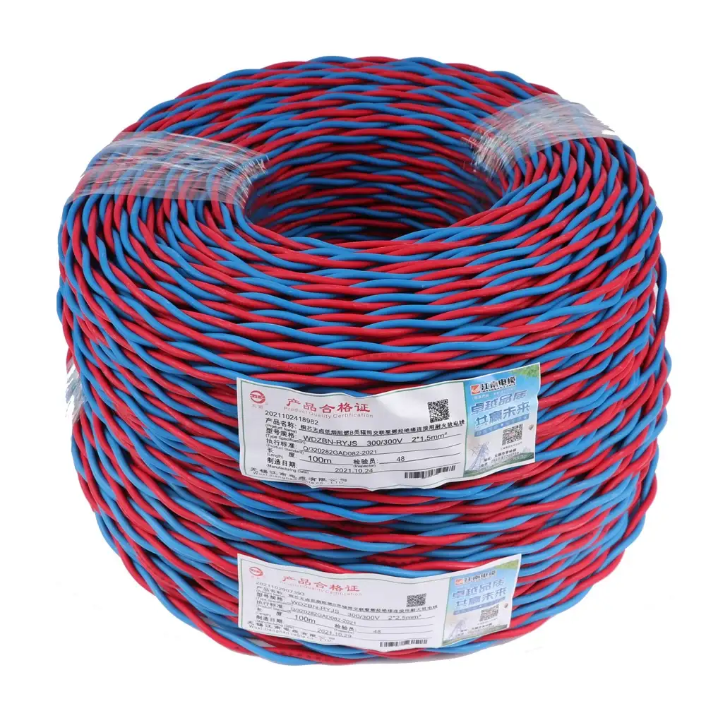 Wzbn-ryjs Copper Low-flame And Non-halogen Flame-resistant Fire-fighting Stranded Electrical Wire Xlpe Sheathed 1