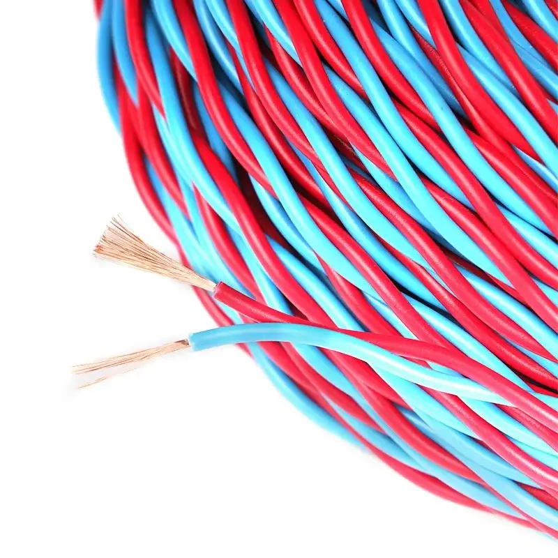 Chinesische Fabrikhausverkabelung für Lichtsteckdosen, flexibles Twisted-Pair-Elektrokabel, 300 V/500 V Kupferkabel 1