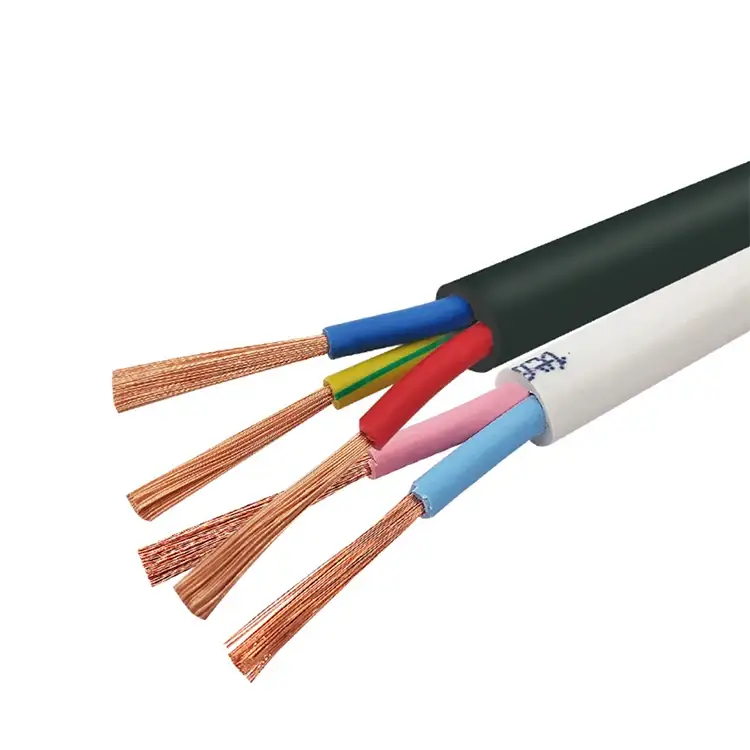Tecnología sofisticada Rvvp 450/750 V Cable eléctrico de cobre sin oxígeno de núcleo blando flexible de Pvc 1