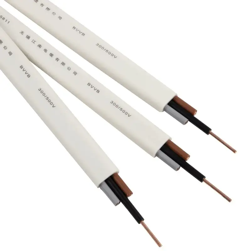 Multi Core Copper Conductor Pvc Insulated And Sheathed Flat Wire 1