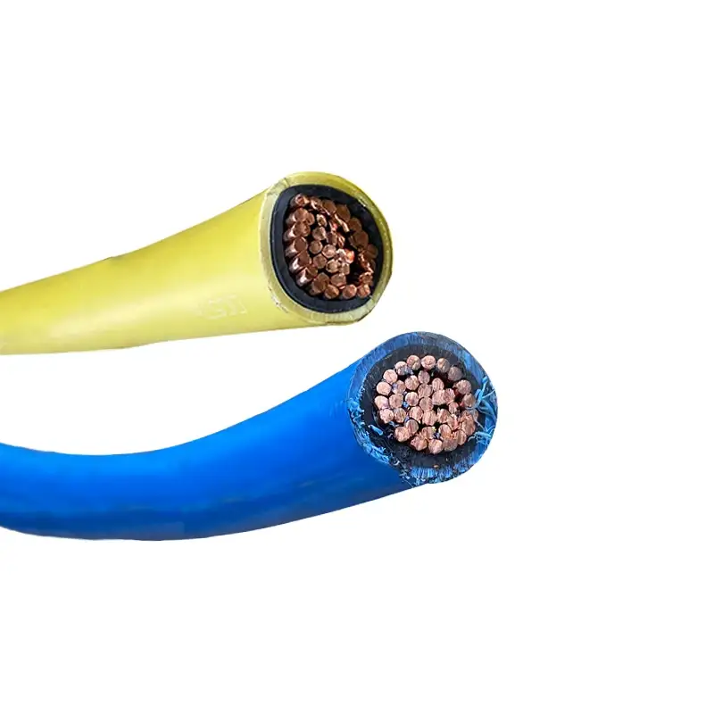 Le fil de terre de PVC a échoué le câble de mise à la terre jaune vert isolé par double de PVC de cuivre nu 1