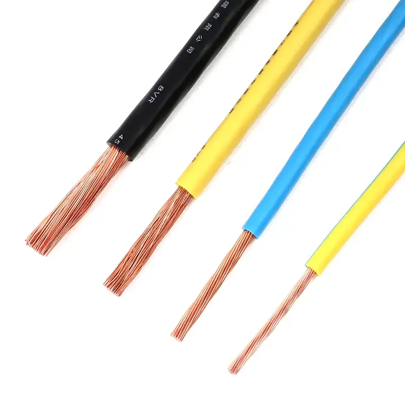 Yumşaq 2.5mm 16mm Pvc İzolyasiyalı Elektrik Enerjisi Kabel Bvr Tel 1