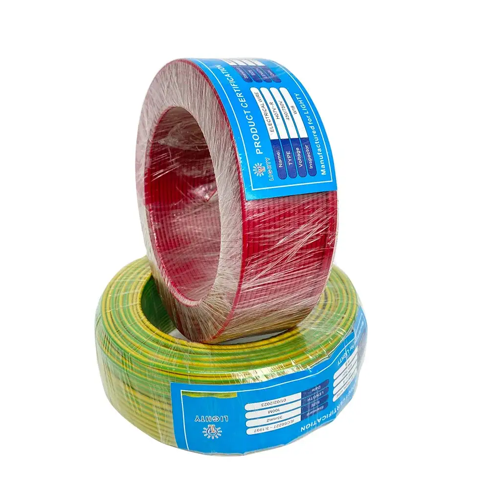Yanğına davamlı məftil 2,5 mm Mis keçirici / Pvc İzolyasiyalı Məişət İşıqlandırması& Elektrik Quraşdırma Telləri 1