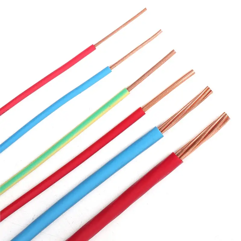 Cihaz Lampası üçün 1,5 mm 1 Sqmm Tək Mis Qapaqlı Elektrik Kabelləri 1