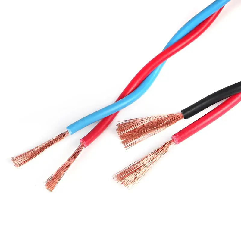 Cavo flessibile a doppino intrecciato rosso nero per prese di illuminazione Cavi elettrici per cablaggio di edifici di case all'ingrosso in Cina 1